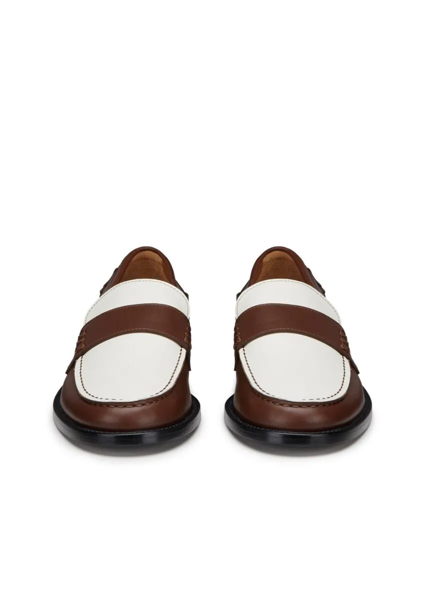 Manuel Ritz Mocassino in pelle bicolor