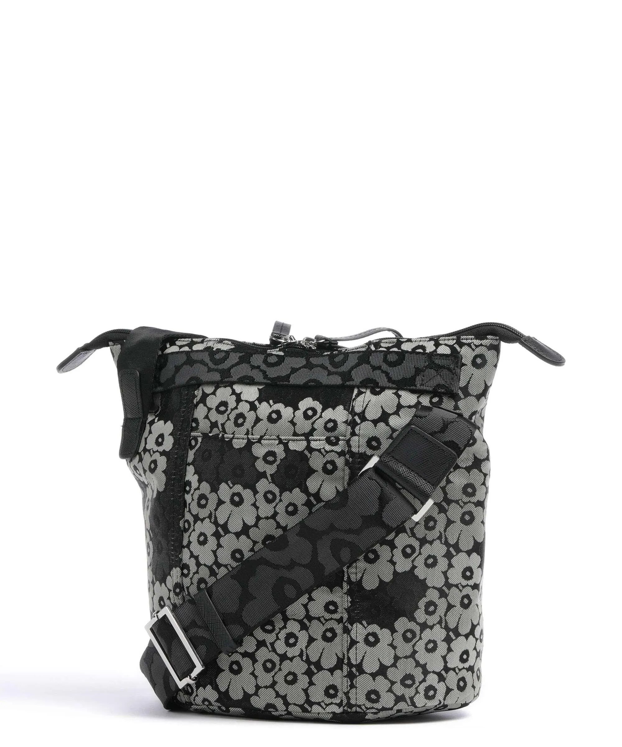  Marimekko Unikko Carry All Borsa a secchiello poliestere nero/verde  
