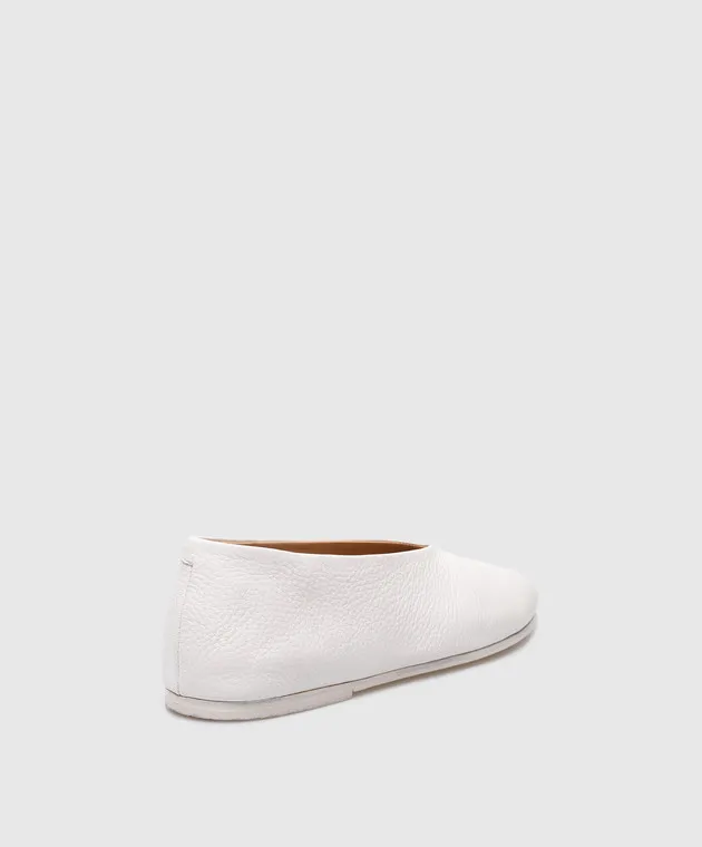 Marsell Ballerine Coltellaccio in pelle bianca MW2105188