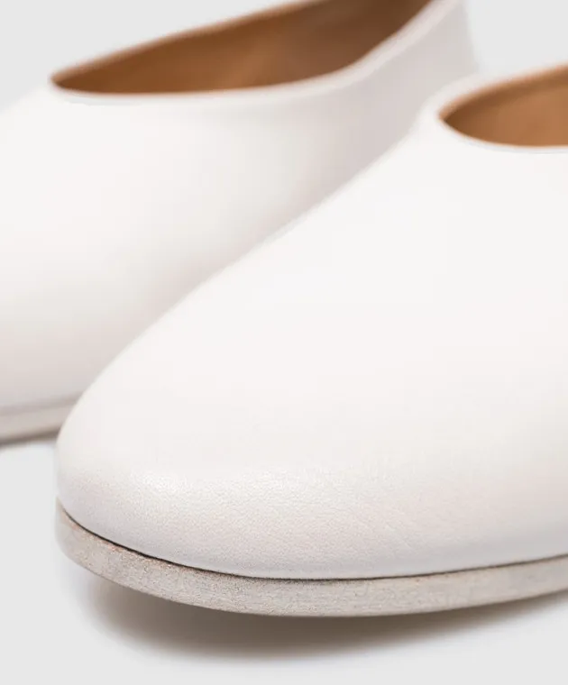 Marsell Ballerine Coltellaccio in pelle bianca MW2105188