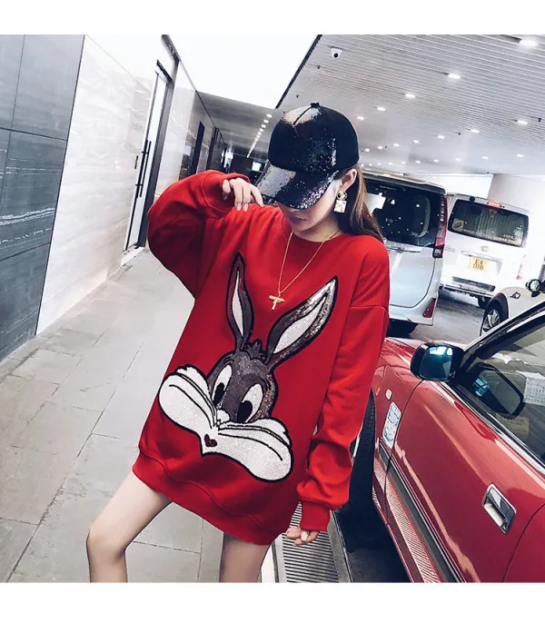 Maxi felpa Bugs Bunnie Pailettes