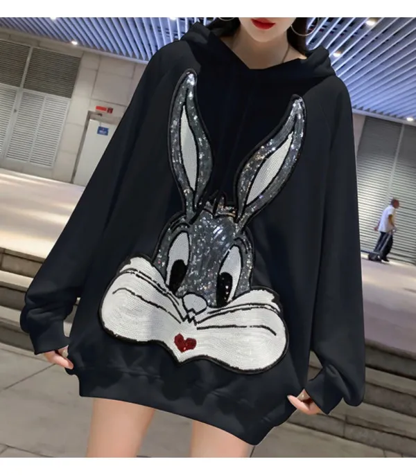 Maxi felpa Bugs Bunnie Pailettes