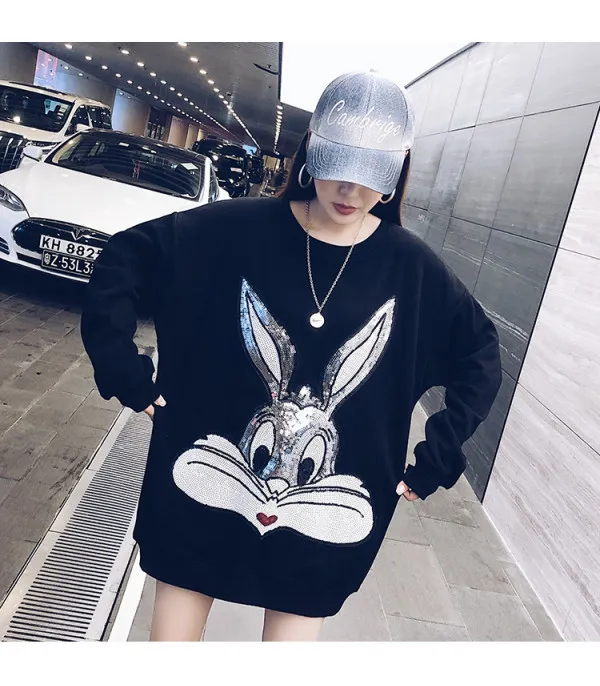 Maxi felpa Bugs Bunnie Pailettes