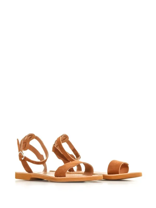 Melie sandal in suede with strap