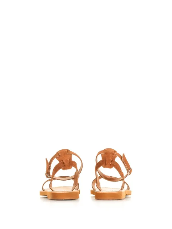 Melie sandal in suede with strap