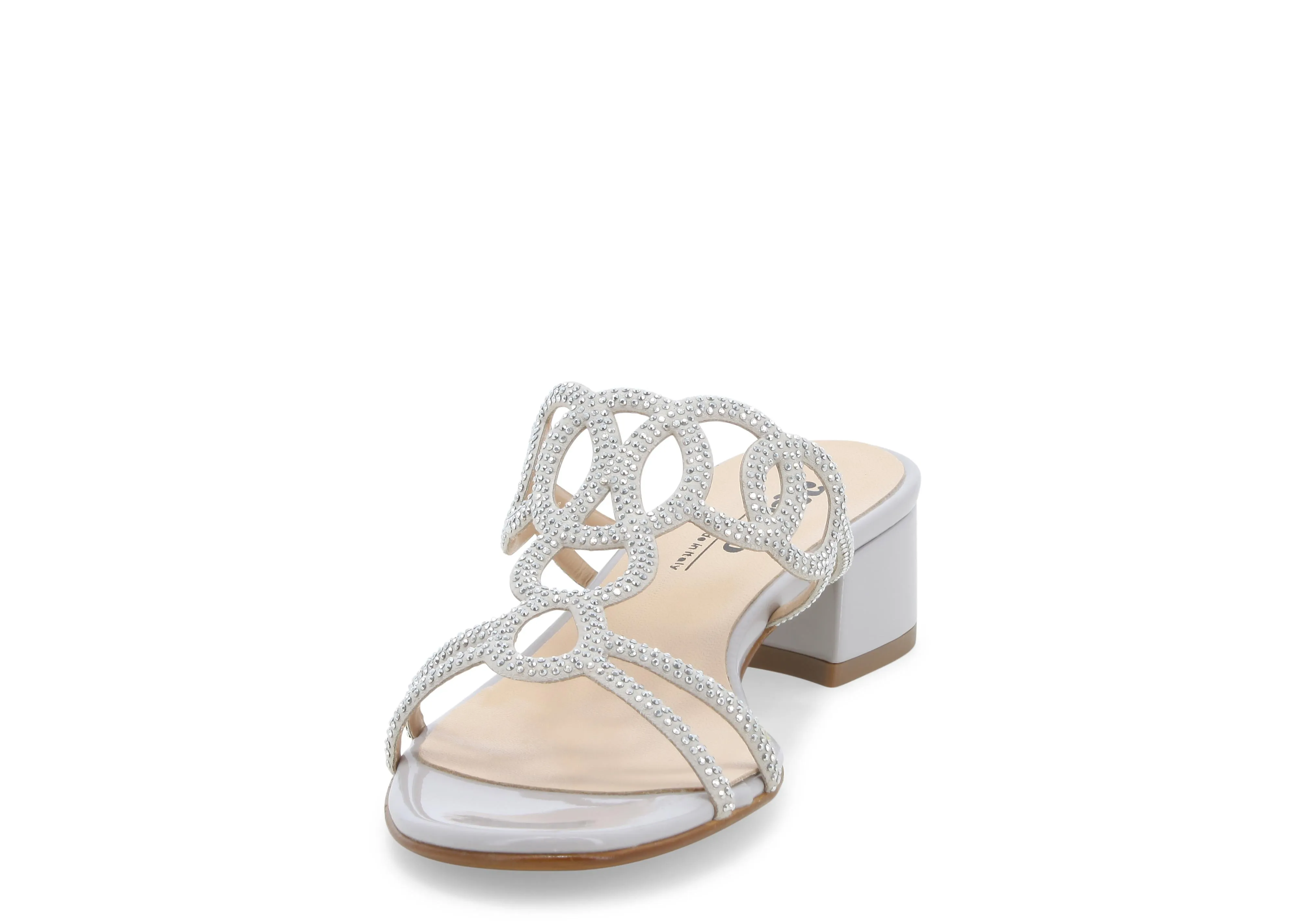Melluso Ciabatte Eleganti Estive Tacco Basso Tomaia Microstrass