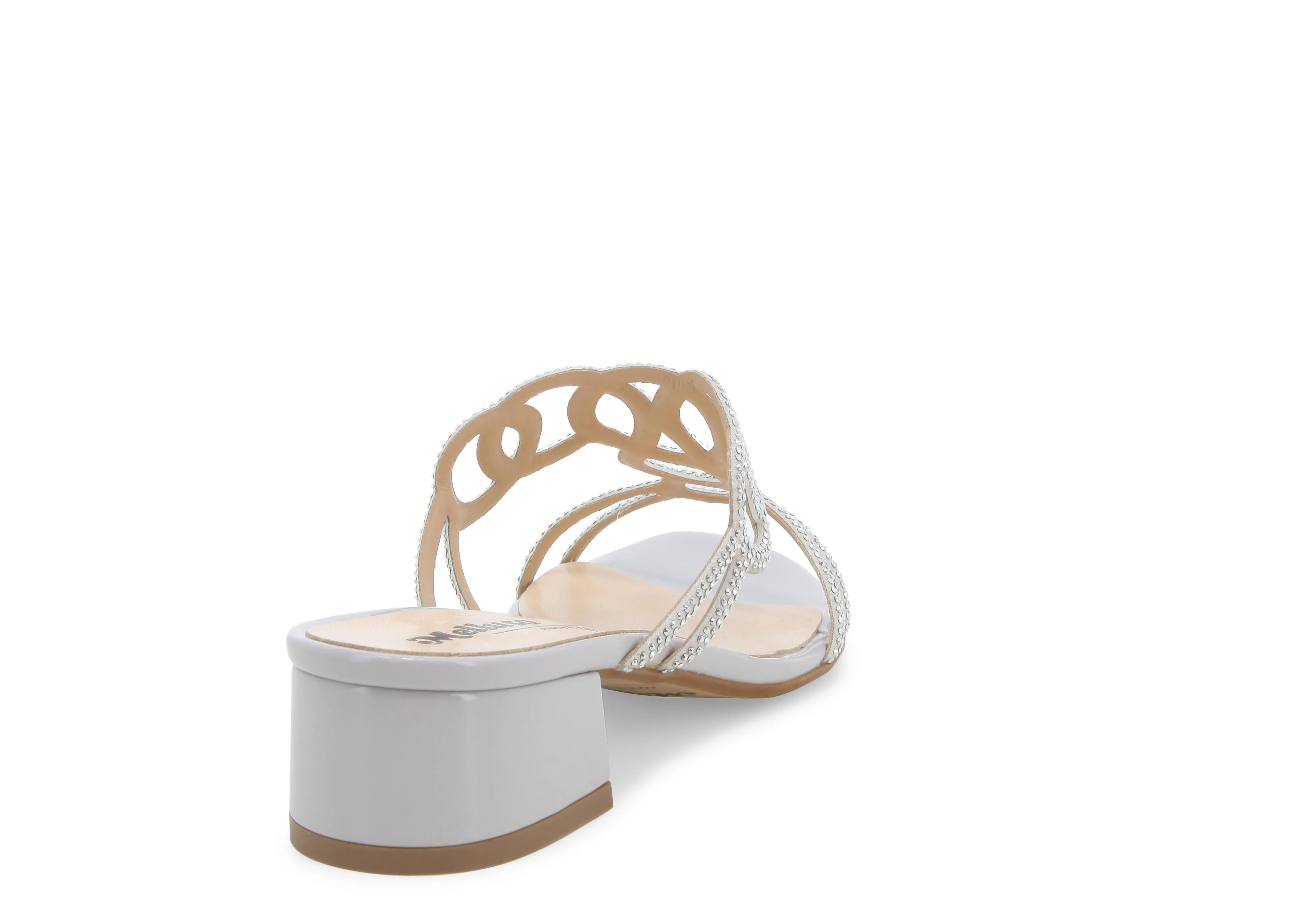 Melluso Ciabatte Eleganti Estive Tacco Basso Tomaia Microstrass