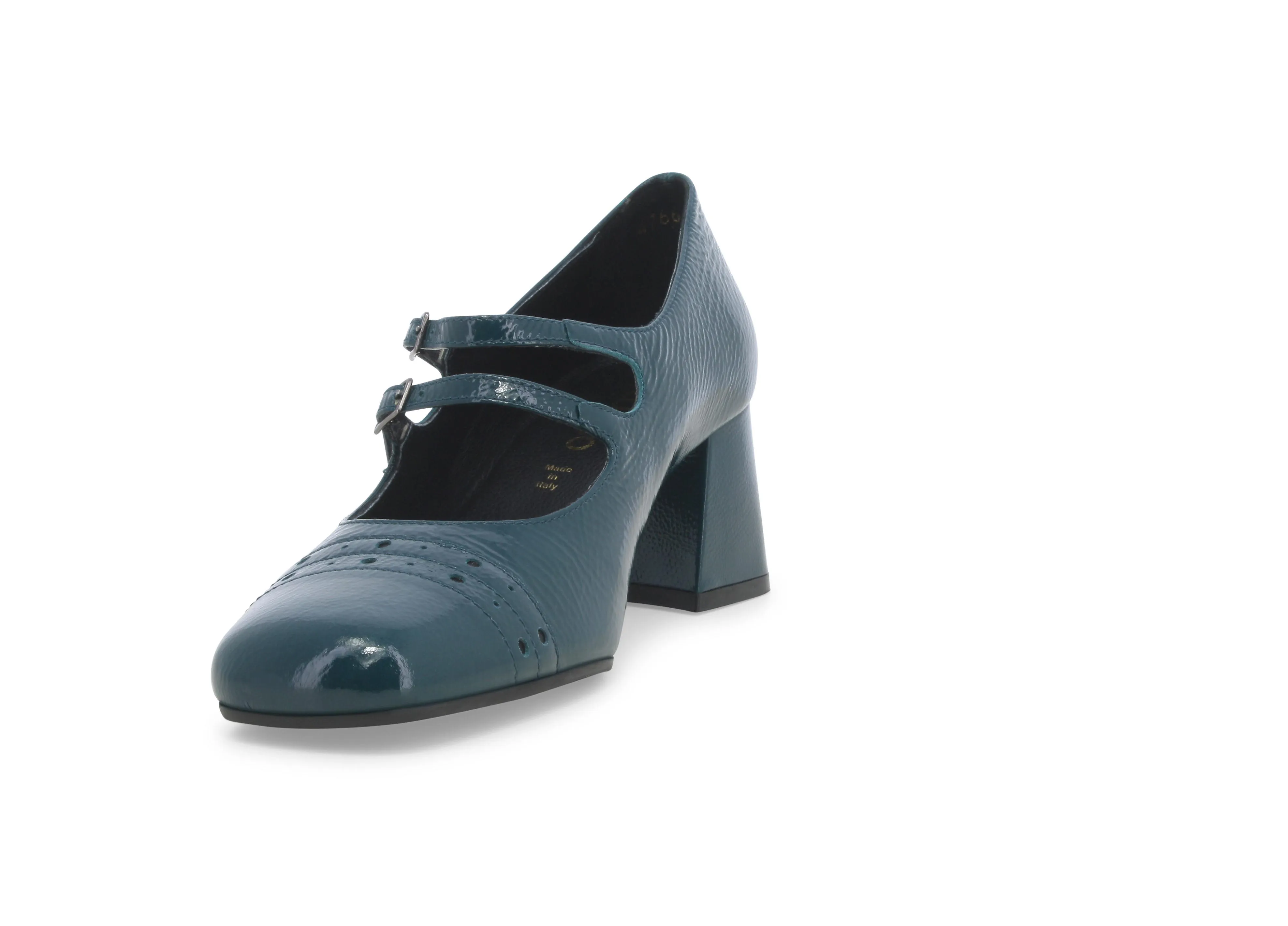 Melluso Decollete donna in vernice verde petrolio v5720w