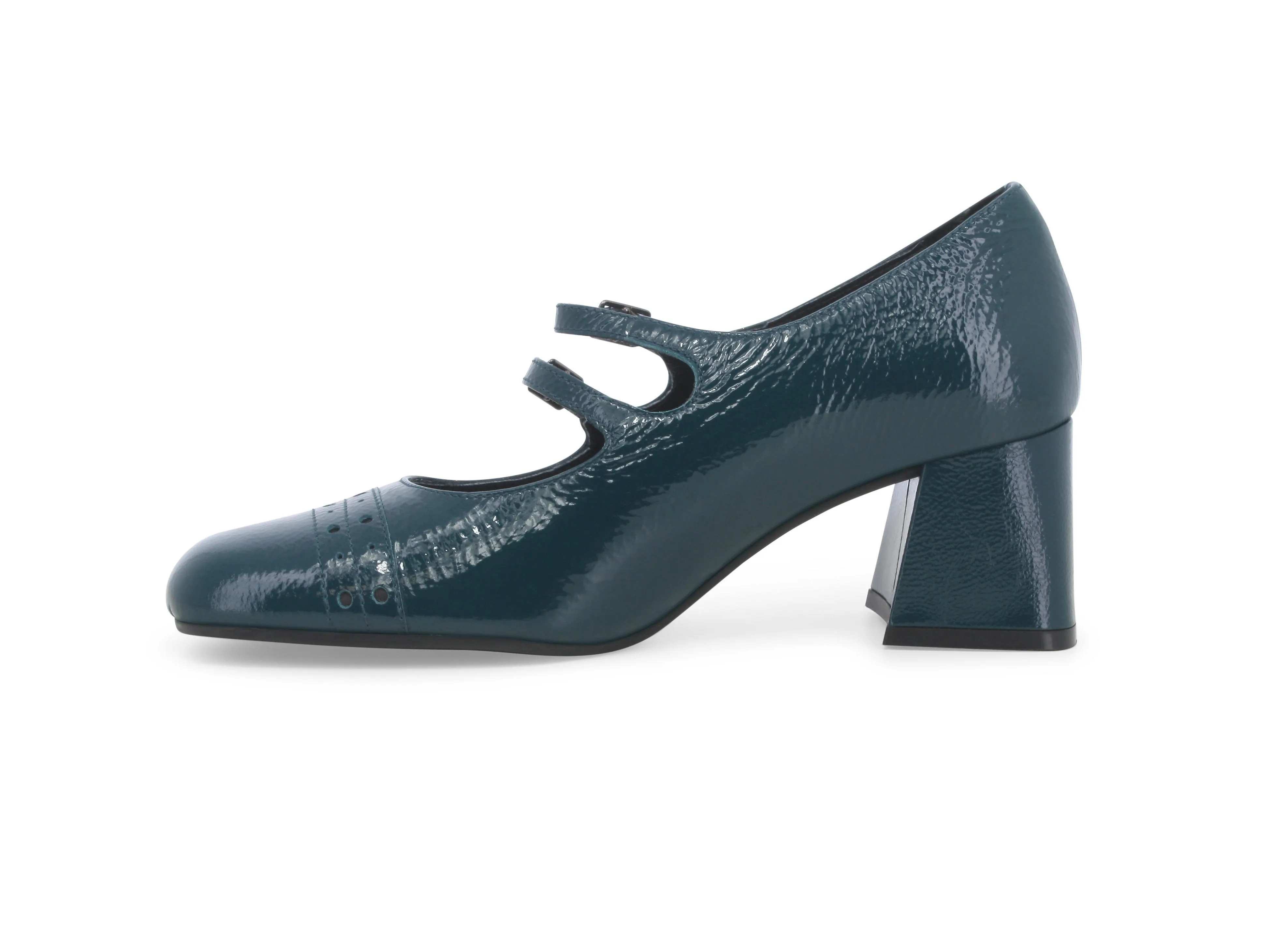 Melluso Decollete donna in vernice verde petrolio v5720w