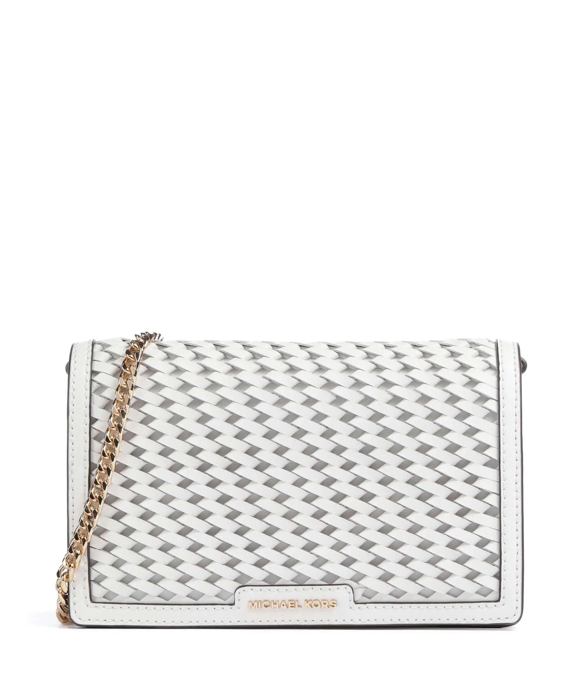  Michael Kors Jet Set Borsa a tracolla pelle di vacchetta finemente grana bianco  