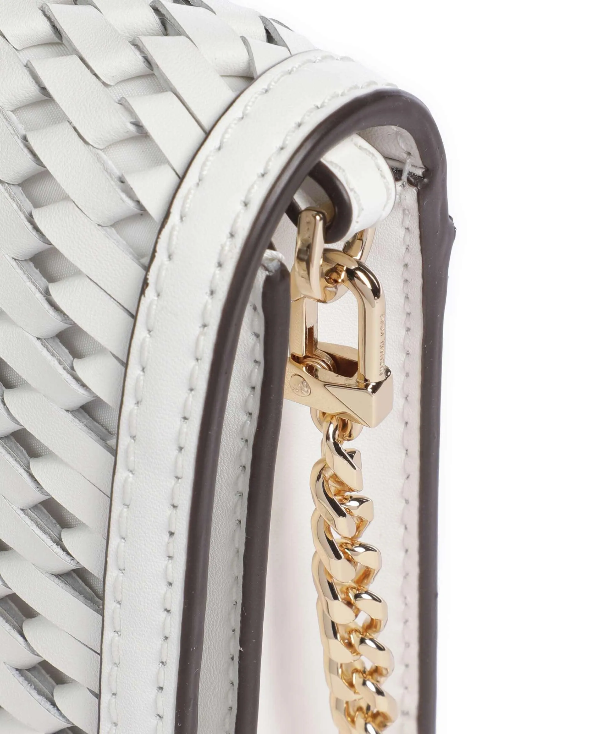  Michael Kors Jet Set Borsa a tracolla pelle di vacchetta finemente grana bianco  