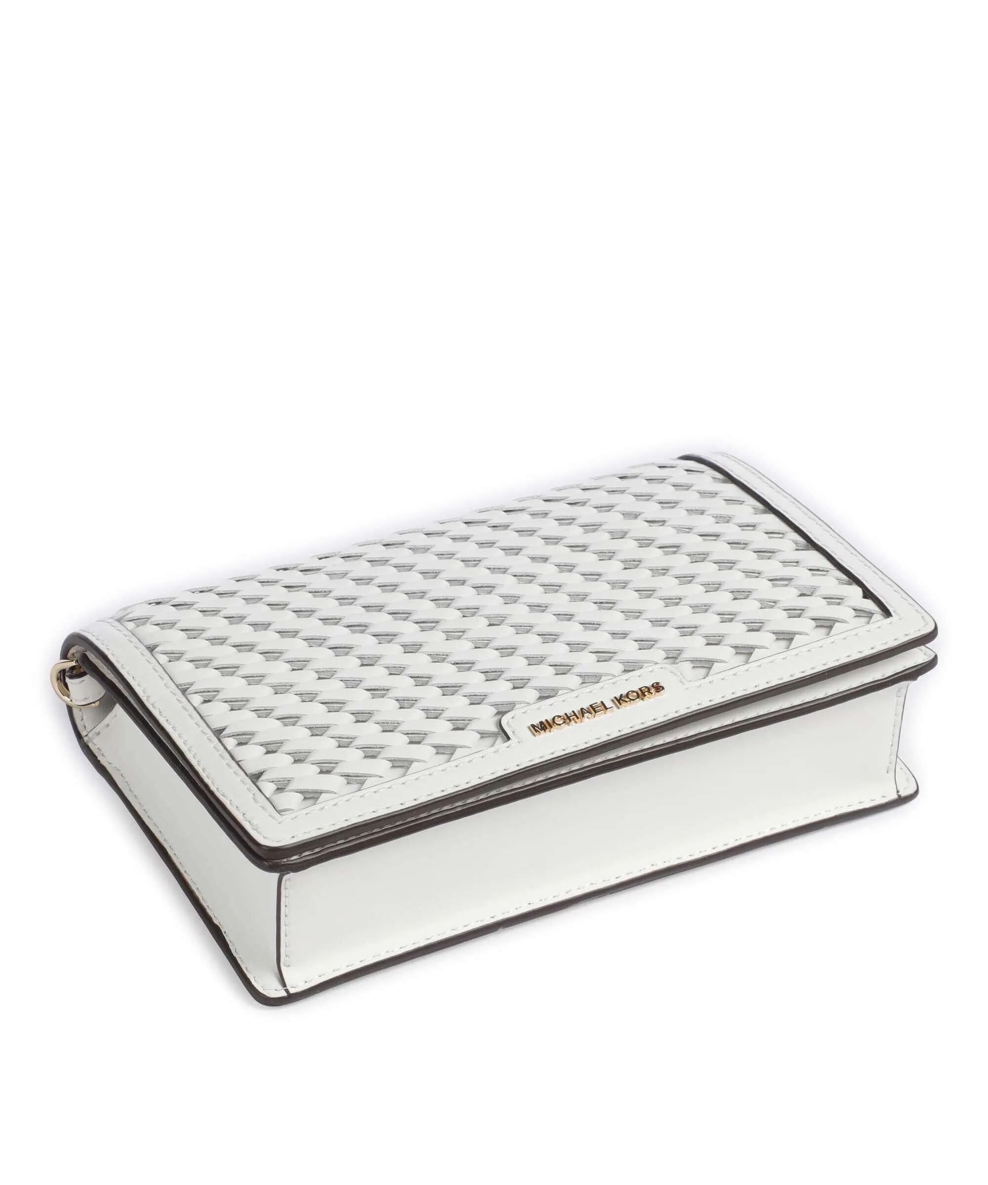  Michael Kors Jet Set Borsa a tracolla pelle di vacchetta finemente grana bianco  