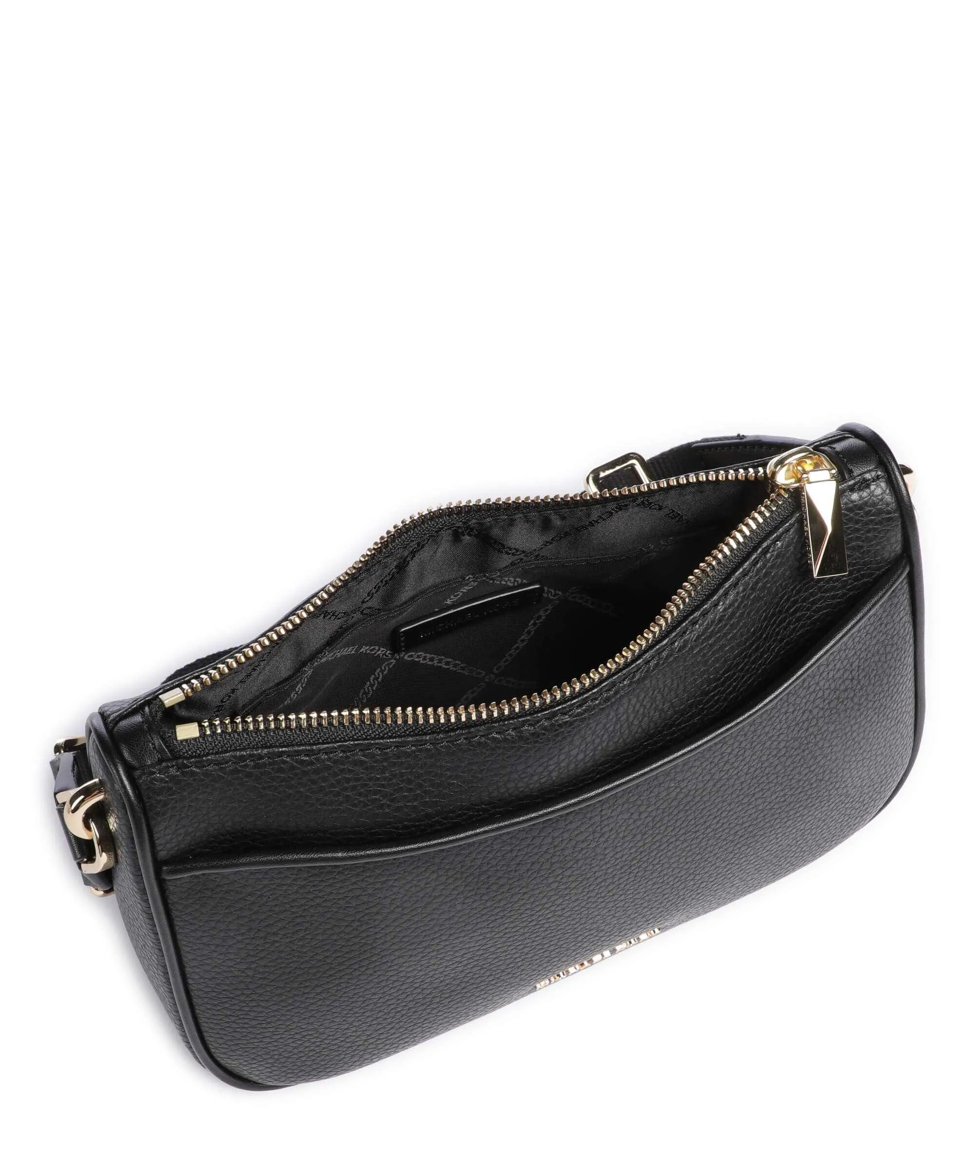  Michael Kors Jet Set Borsa a tracolla pelle di vacchetta grana nero  