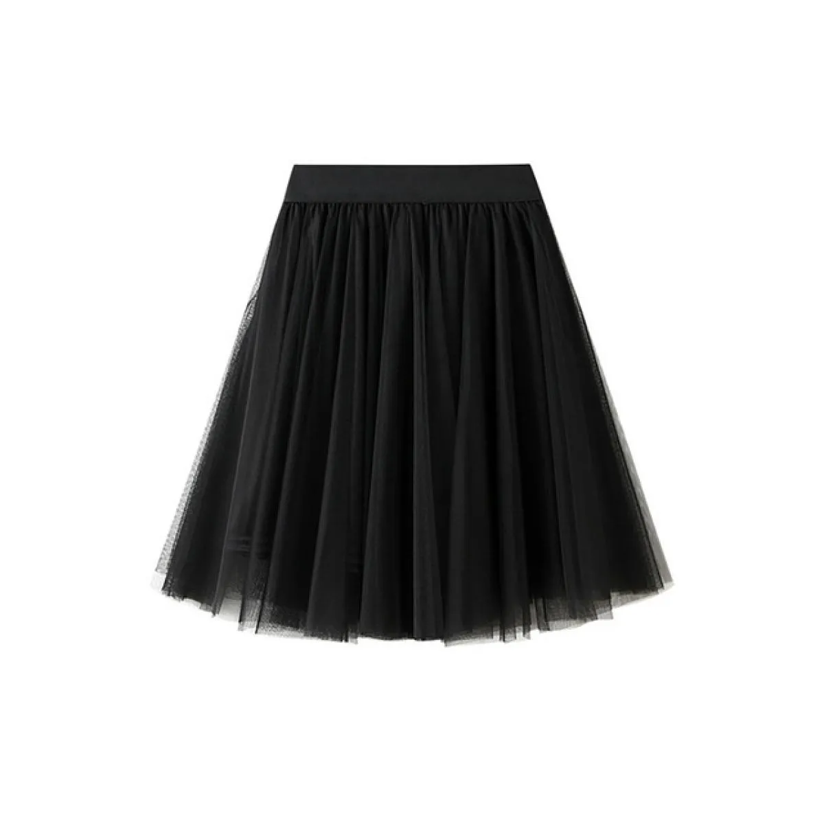 Minigonna tutù a 3 strati da principessa da donna Mini gonna elastica a vita alta a pieghe in tulle con gonne a battente 2023 Es