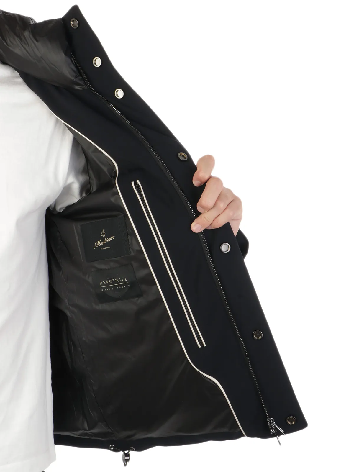 MONTECORE ---------- Piumino Uomo Stretch con Cappuccio ---------