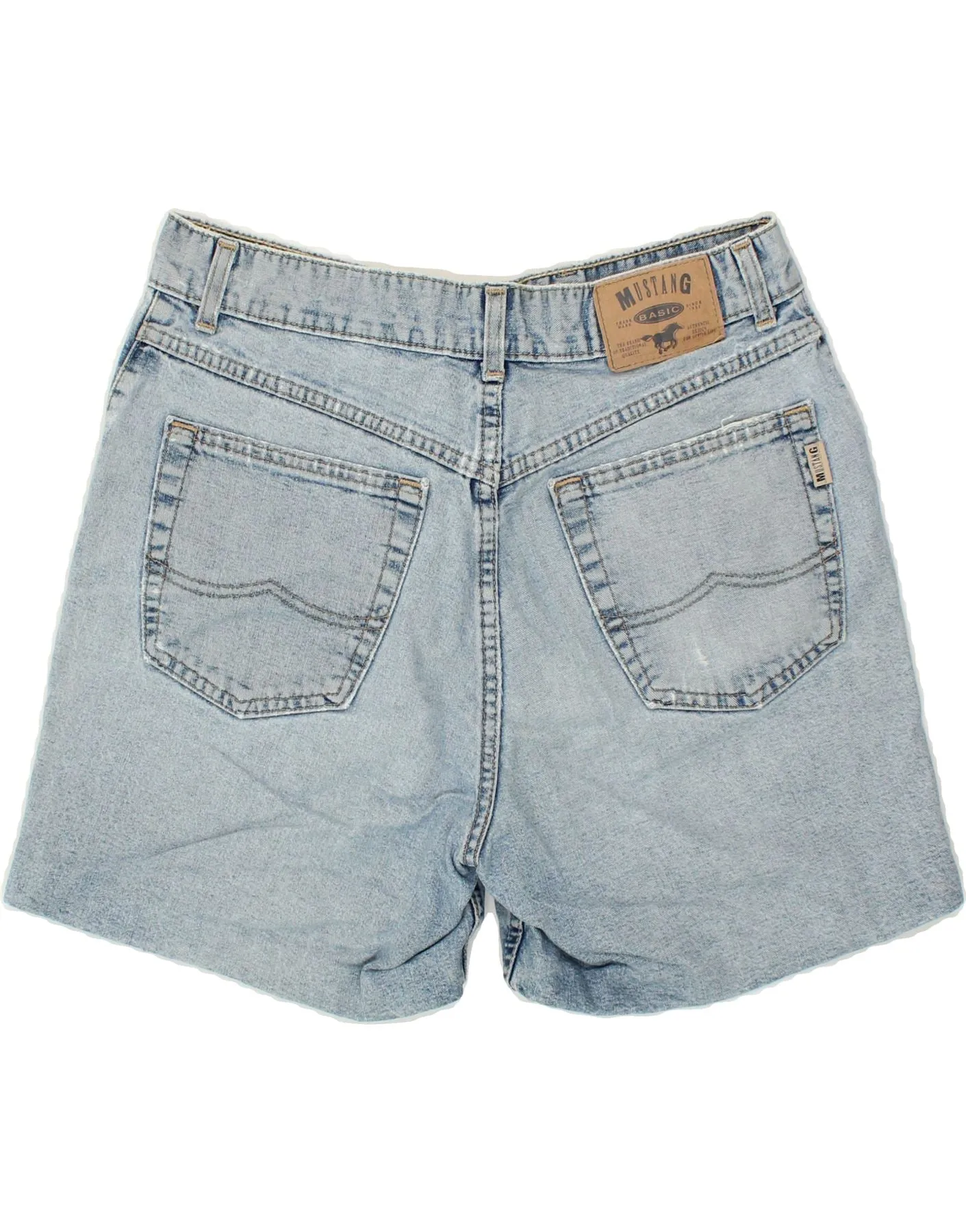 MUSTANG Mens Denim Shorts W30 Medium Blue
