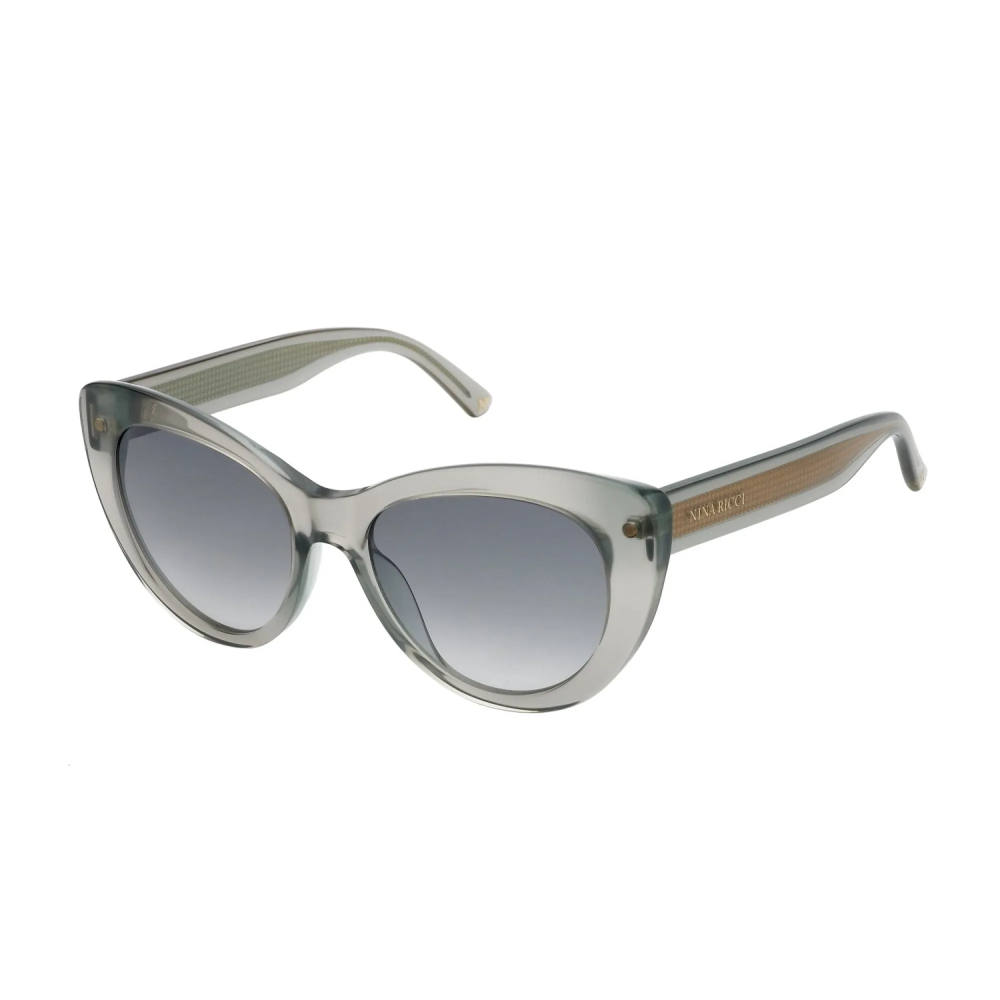   Nina Ricci SNR375 - 09RM Grigio/verde Lucido | Occhiale Da Sole Donna 
