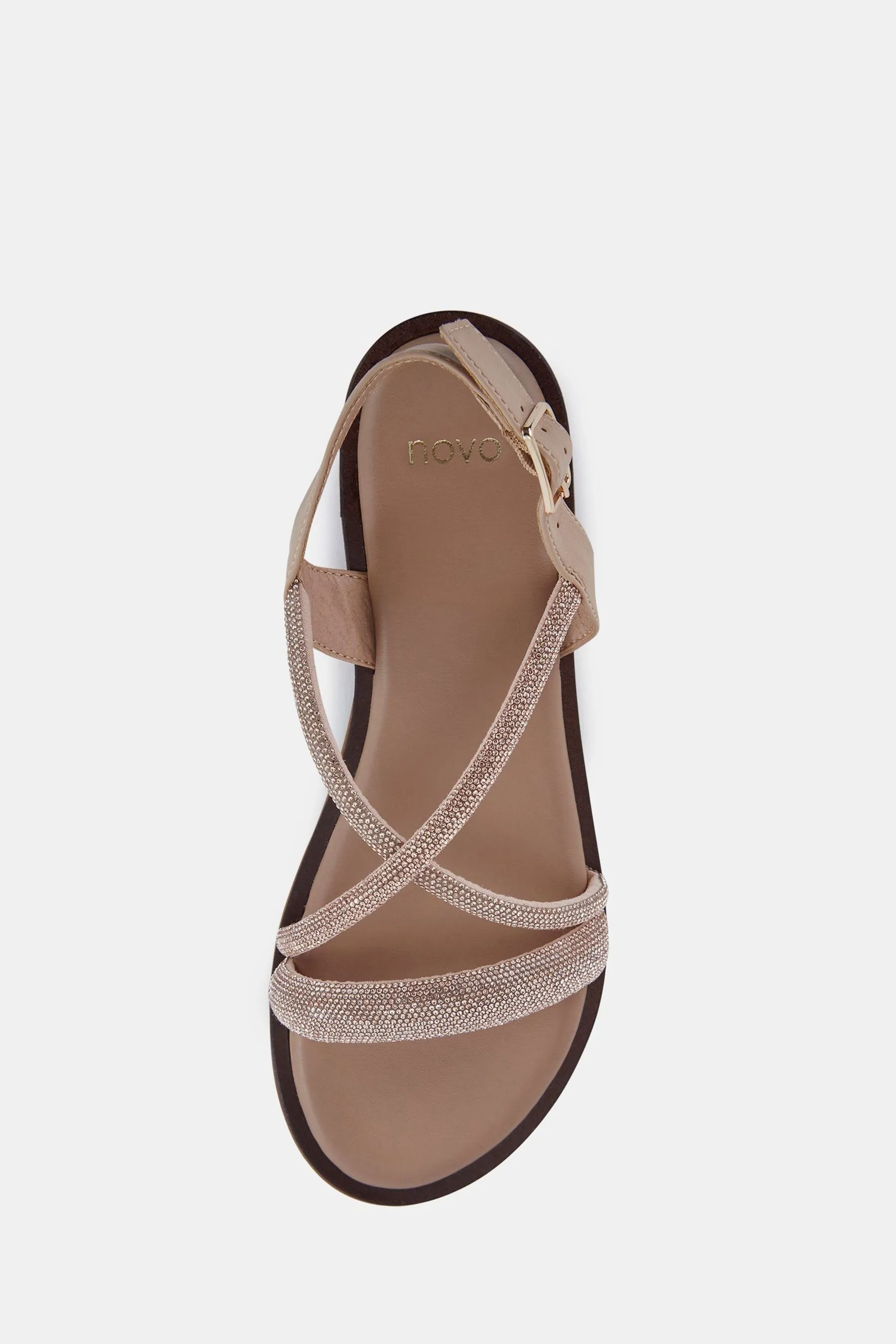 Novo - Sandali piatta con strass