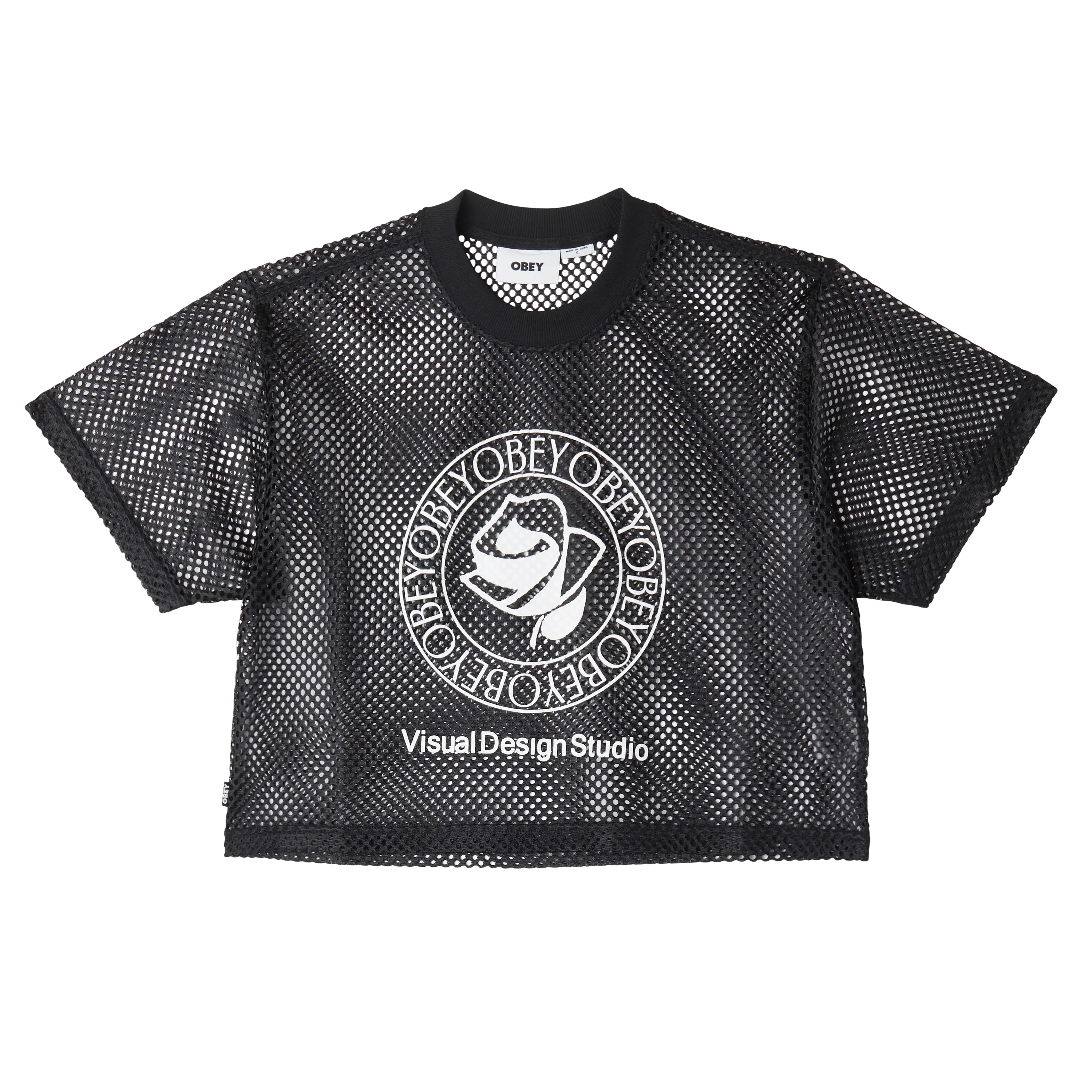 Obey Rose Mesh Top