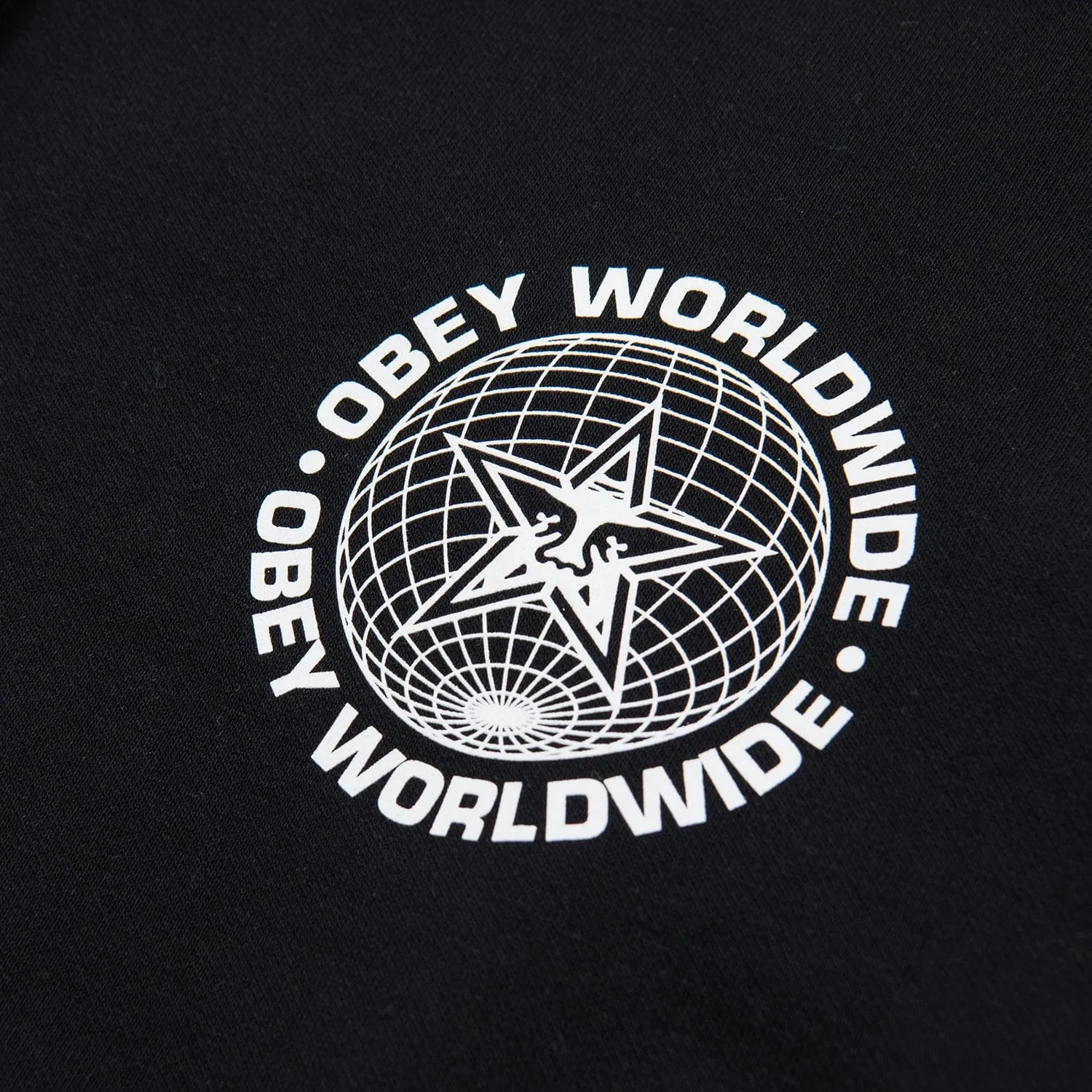 OBEY WORLDWIDE GLOBE PREMIUM HOODED FLEECE