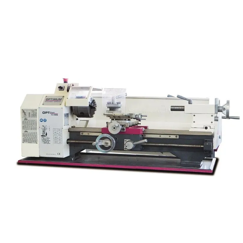 OPTIMUM 050OP0355 Tornio per il fai da te con regolazione continua del numero di giri 400V, potenza motore 1,1 kW, altezza punte