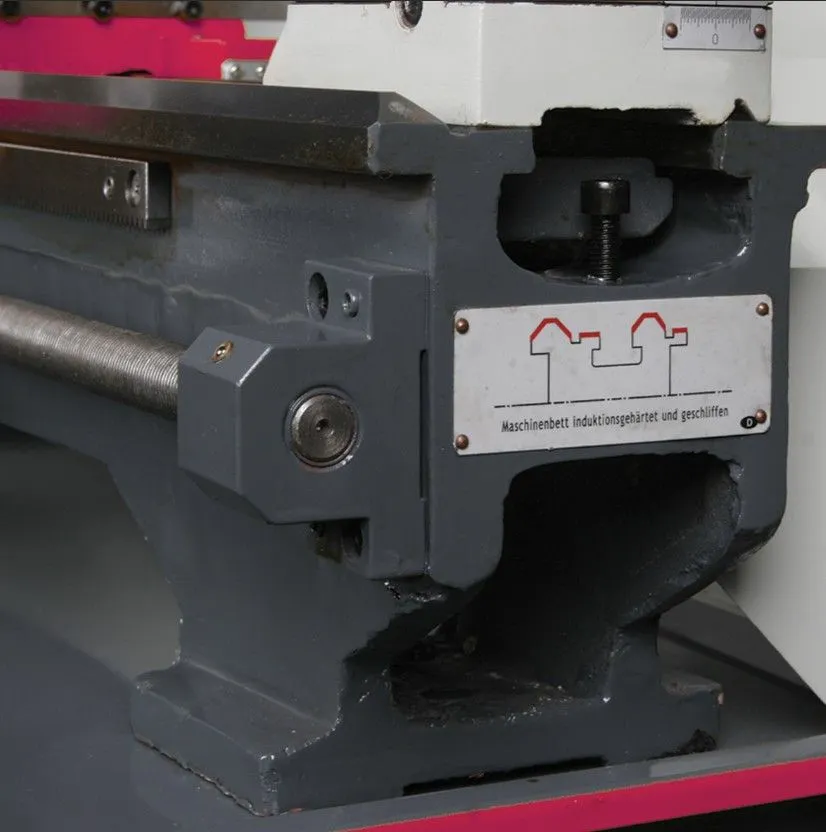 OPTIMUM 050OP0355 Tornio per il fai da te con regolazione continua del numero di giri 400V, potenza motore 1,1 kW, altezza punte