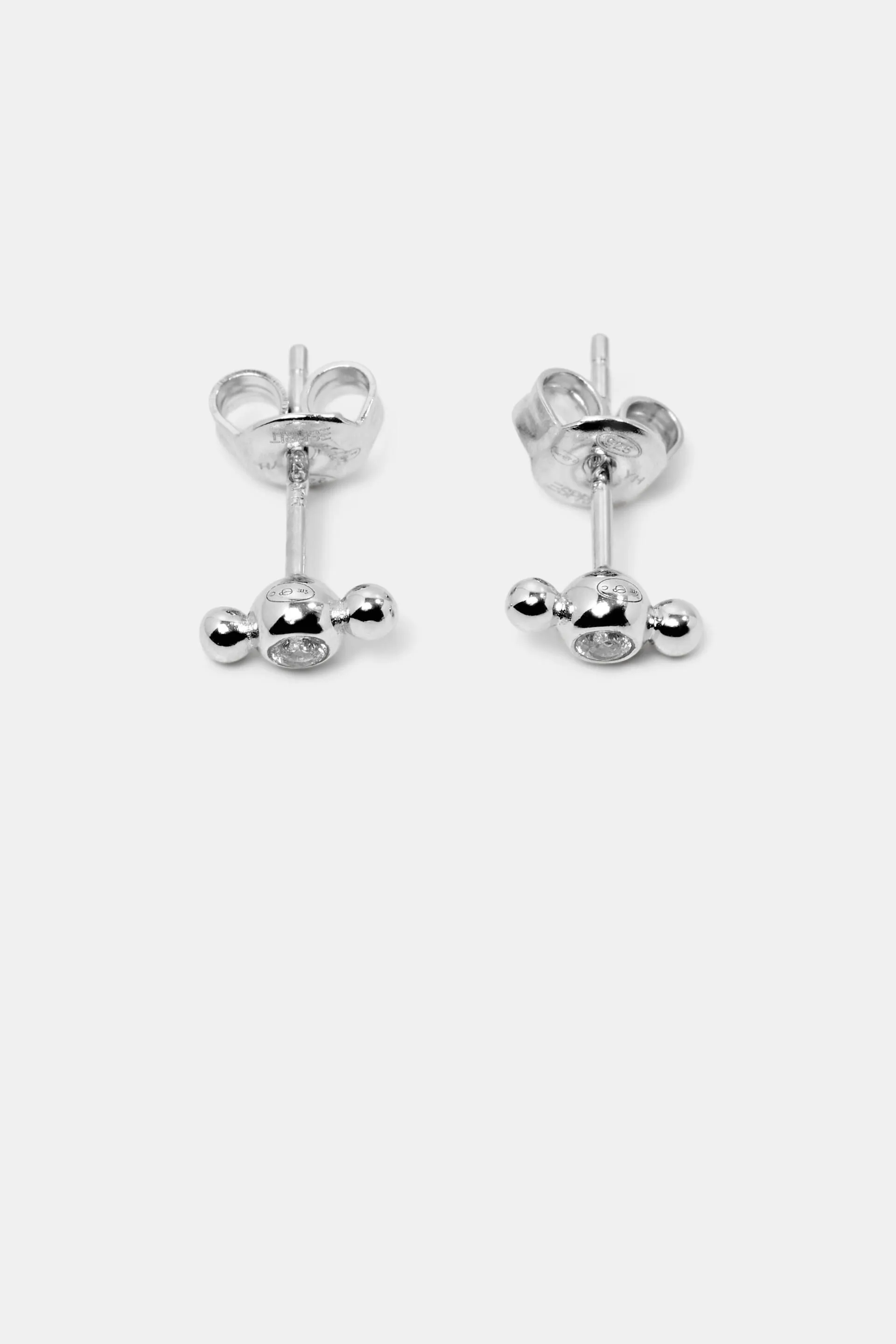 Orecchini a perno in argento sterling con zirconi