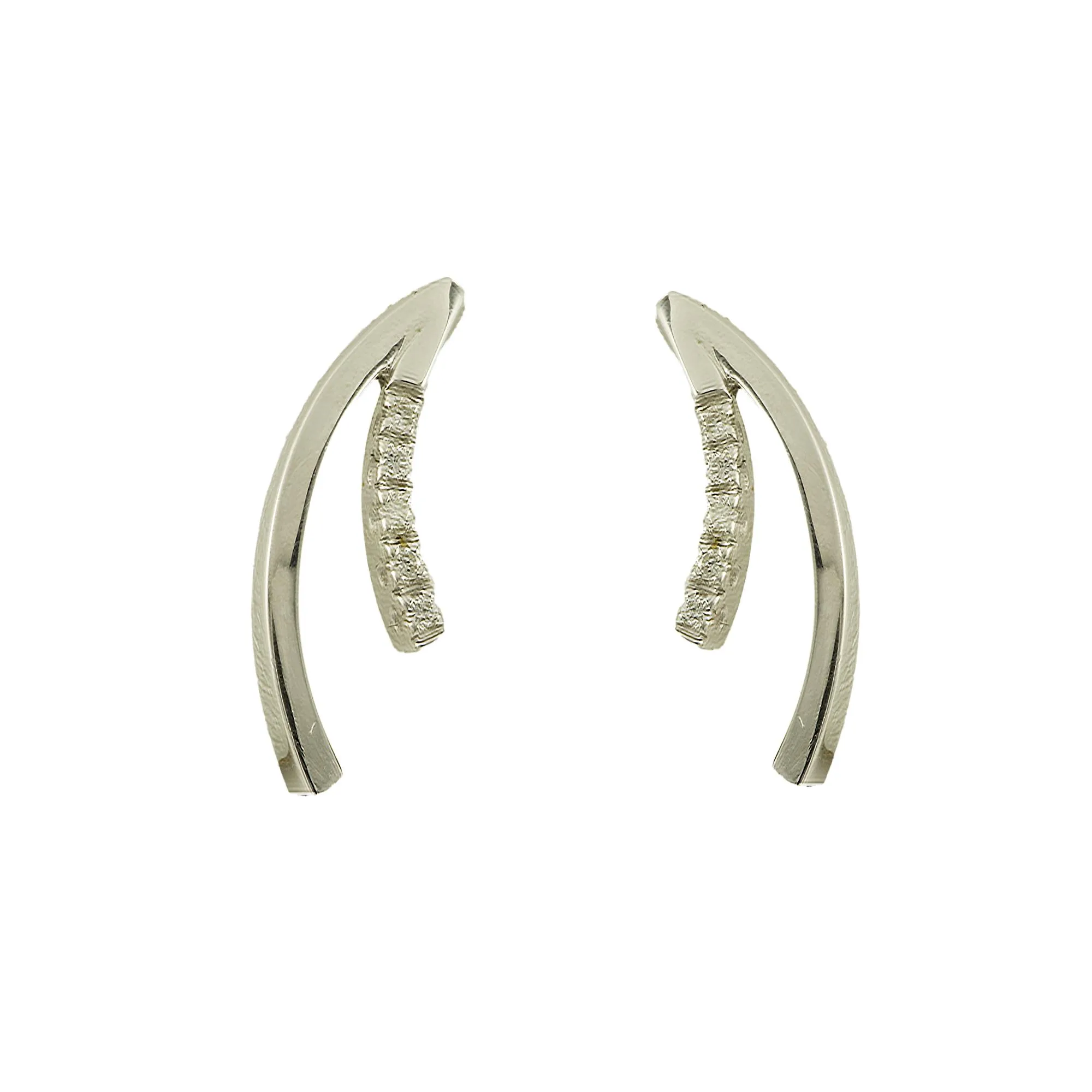 ORECCHINI IN ORO BIANCO E DIAMANTI CT 0,11