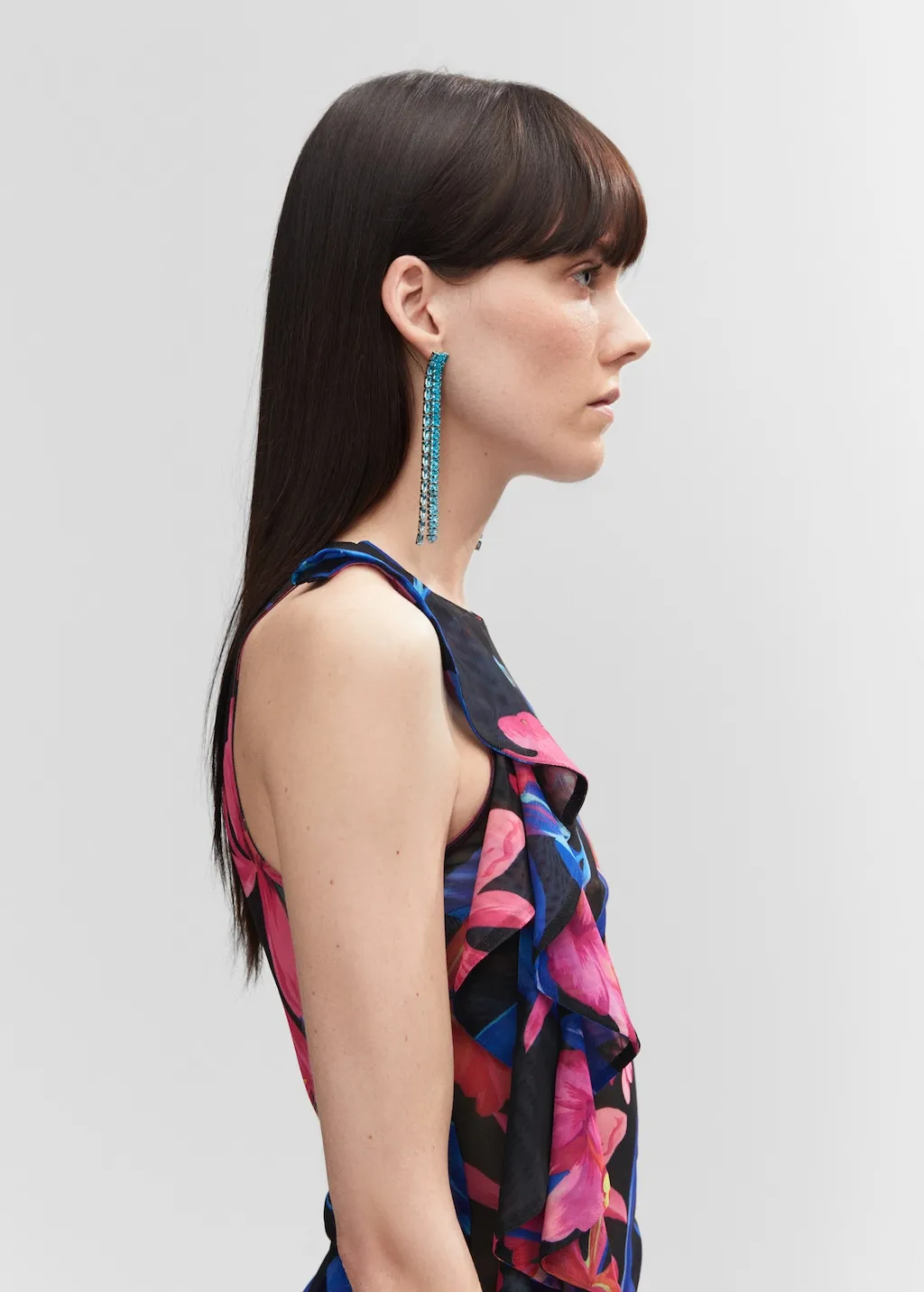 Orecchini lunghi strass