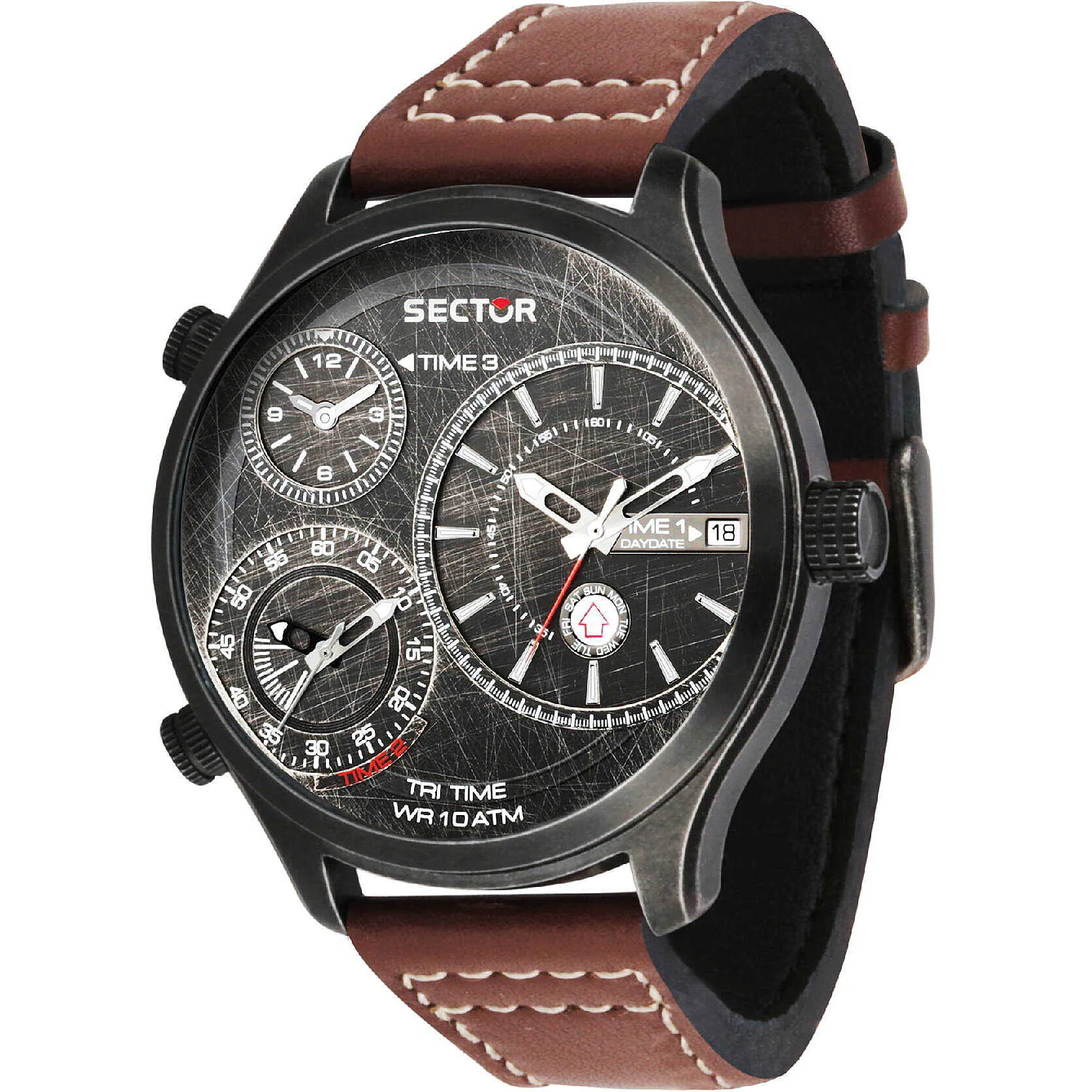 orologio Sector Traveller Acciaio / pelle