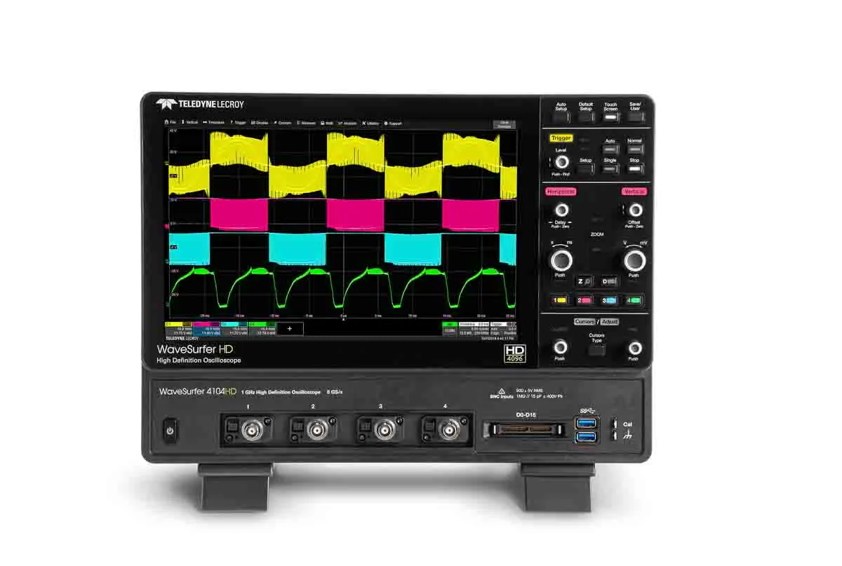 Oscilloscopio Da banco Teledyne LeCroy WAVESURFER 4054HD COMPLETAMENTE CARICATO, 4 ch. analogici, 500MHz, Cert. ISO