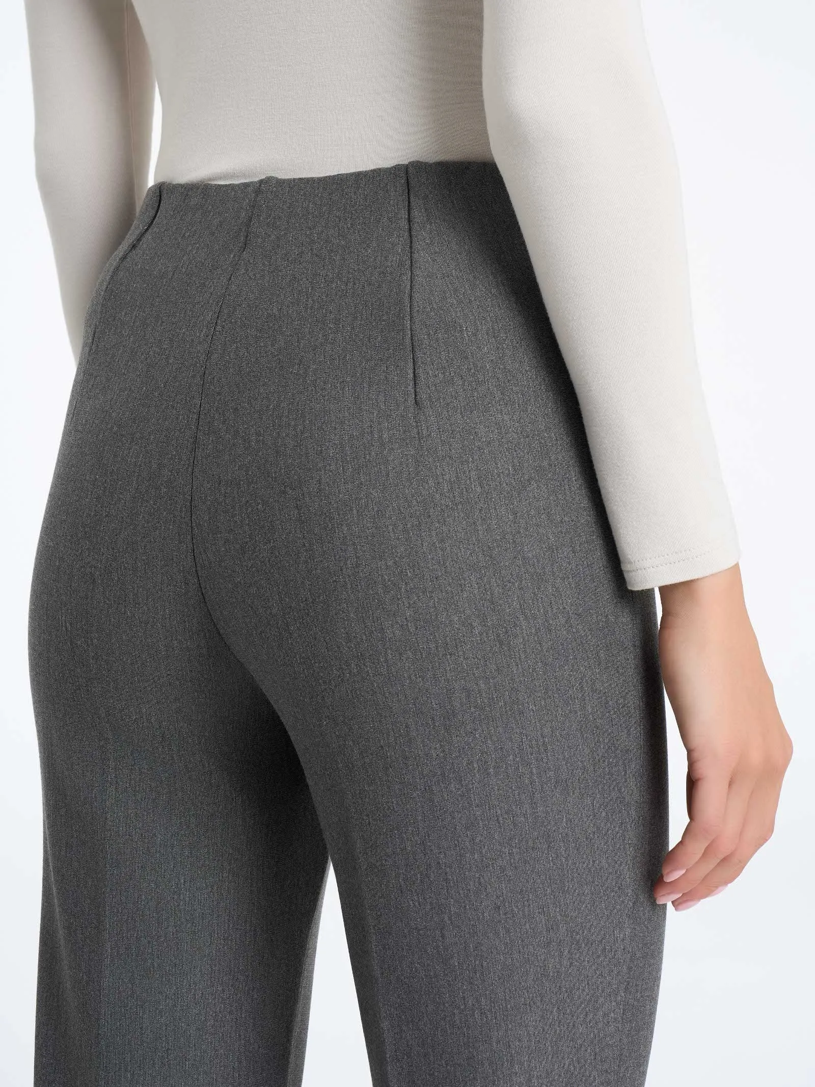 Pantalone a sigaretta con spacchetti in Compact - Nugget