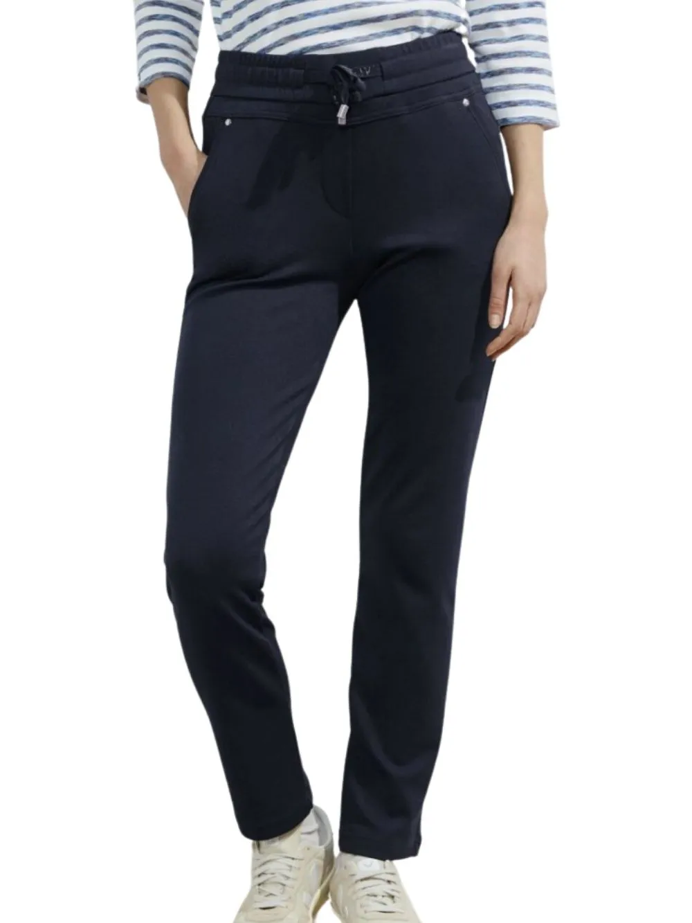 Pantalone Donna blu slim fit