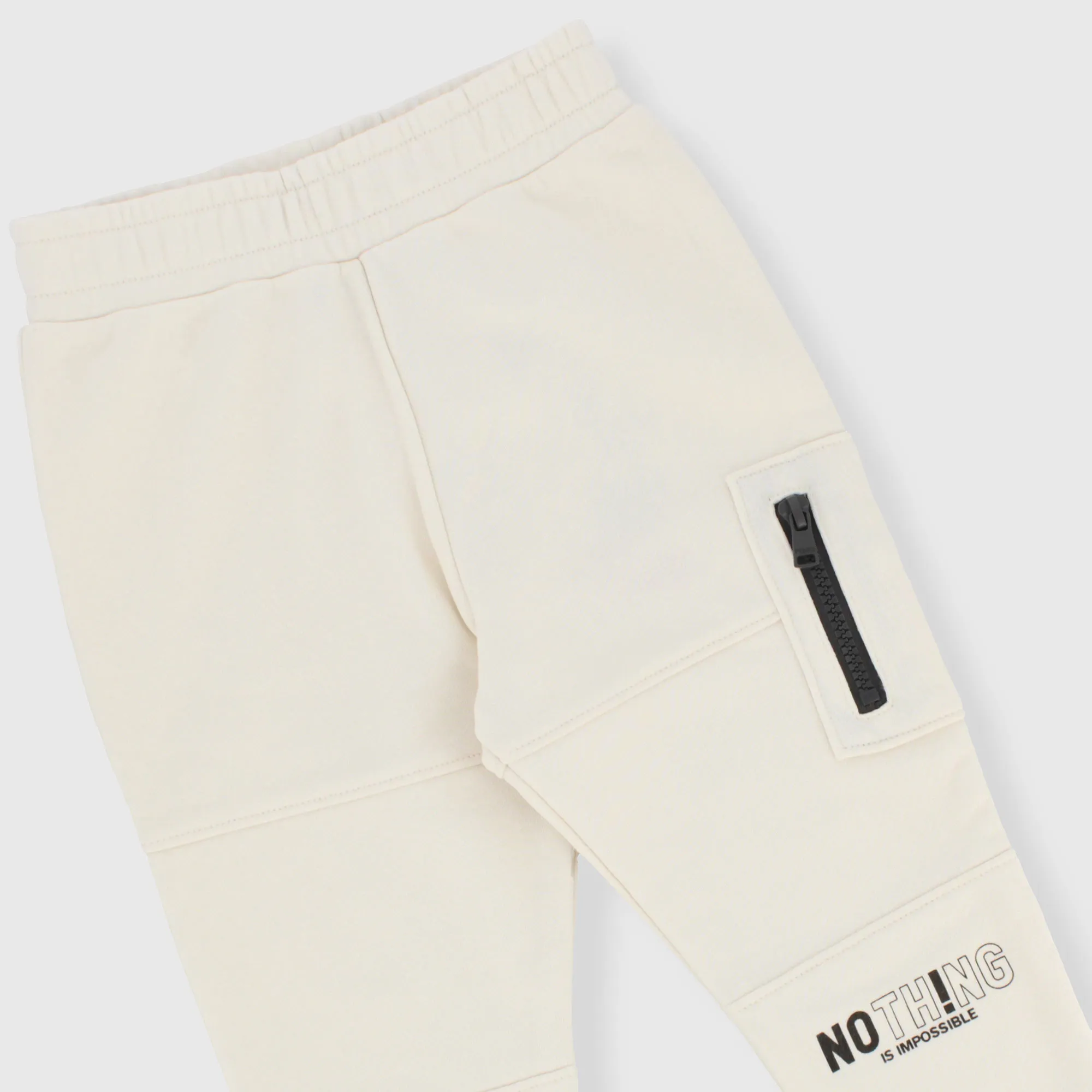 Pantalone in felpa da bambino, BIANCO            