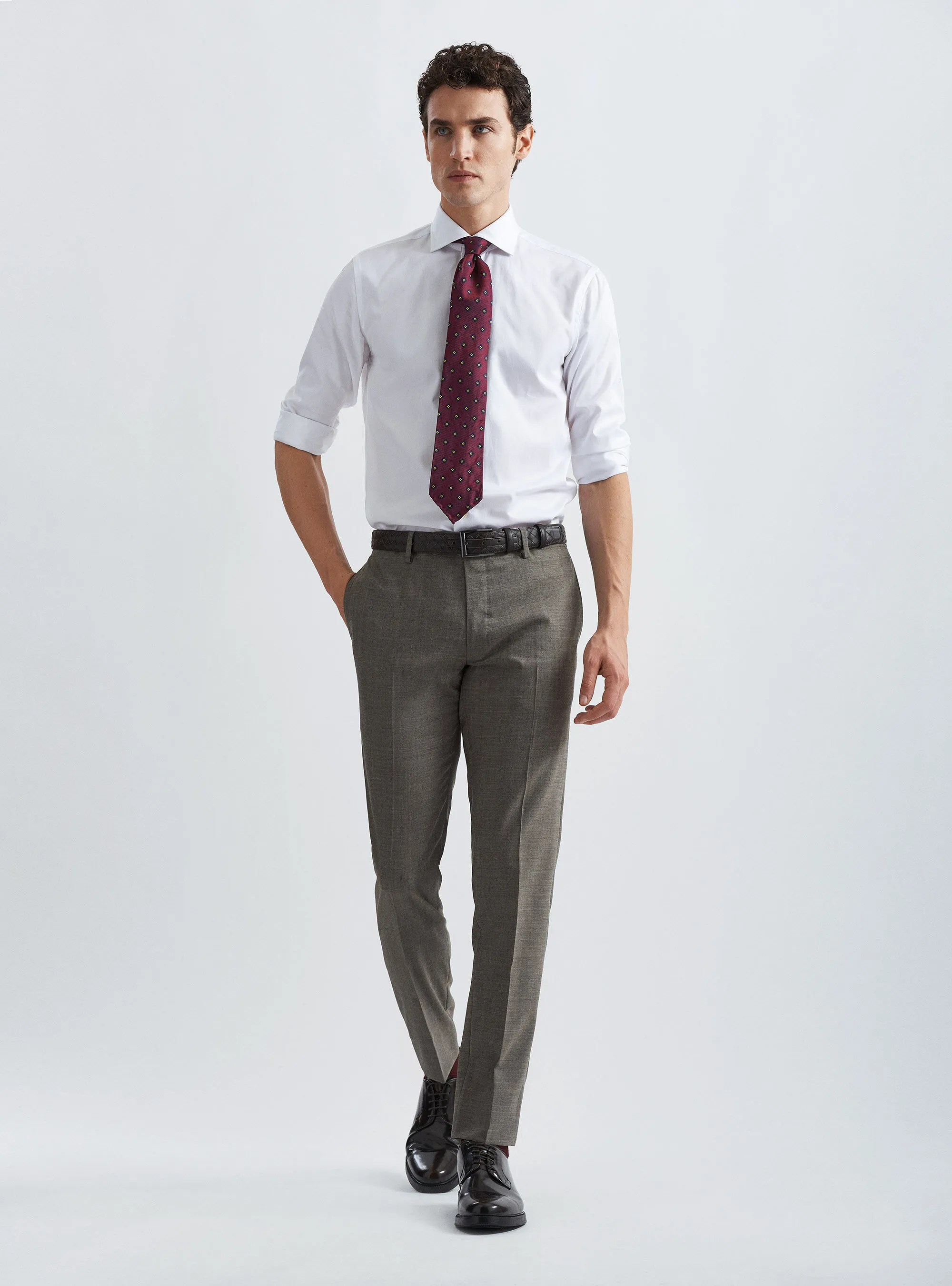 Pantaloni per abito in fresco lana