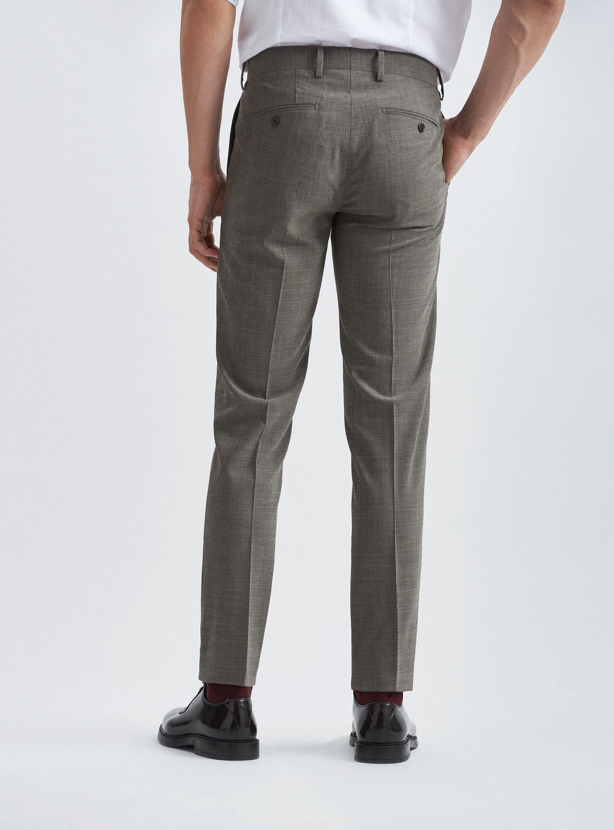 Pantaloni per abito in fresco lana