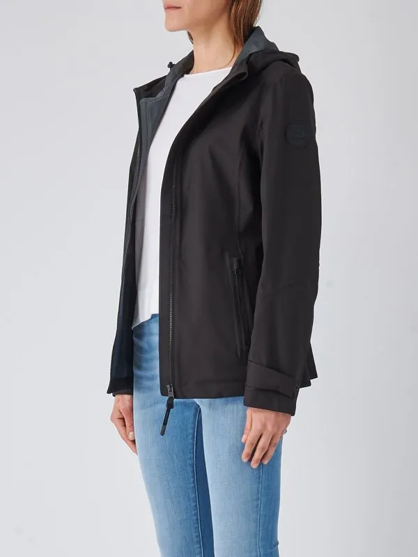 Parka donna Woolrich Leavitt in tessuto tecnico Nero