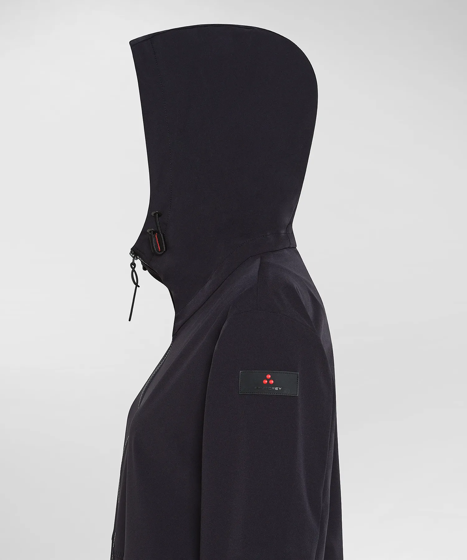 Parka fishtail in nylon stretch