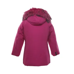 Parka Fucsia Con Pelliccia Bambina E Teen