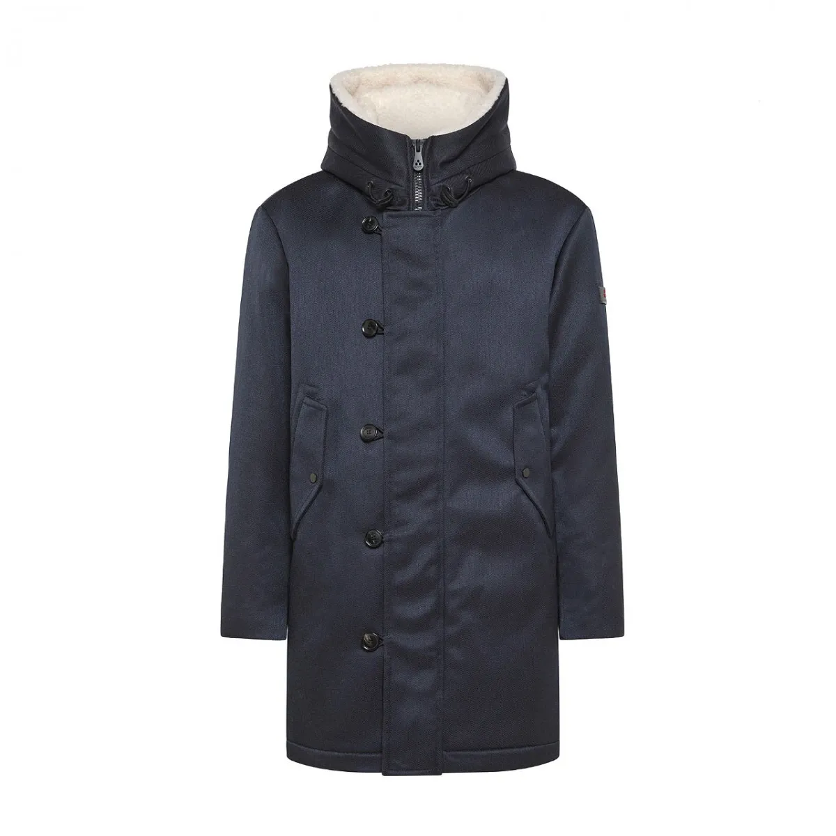Parka Lungo Kasa Tv 02 Ecofur Blu