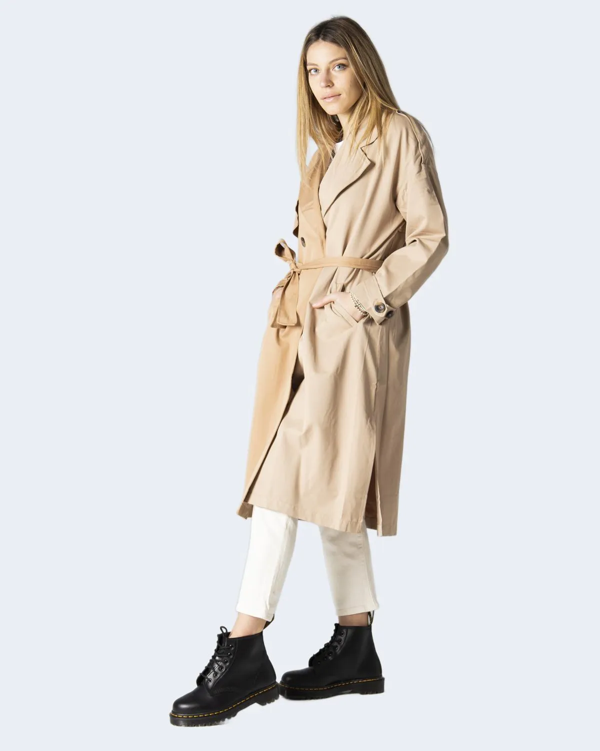 Parka Only onlbetty color block trenhcoat Beige