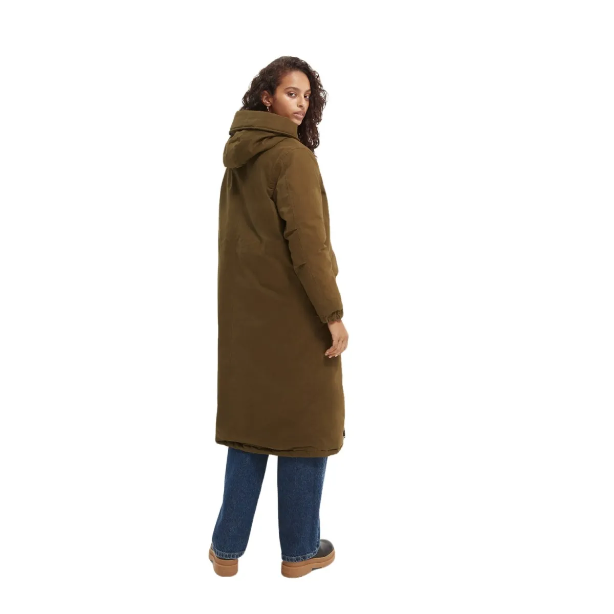 Parka Reversibile Con Cappuccio, Verde