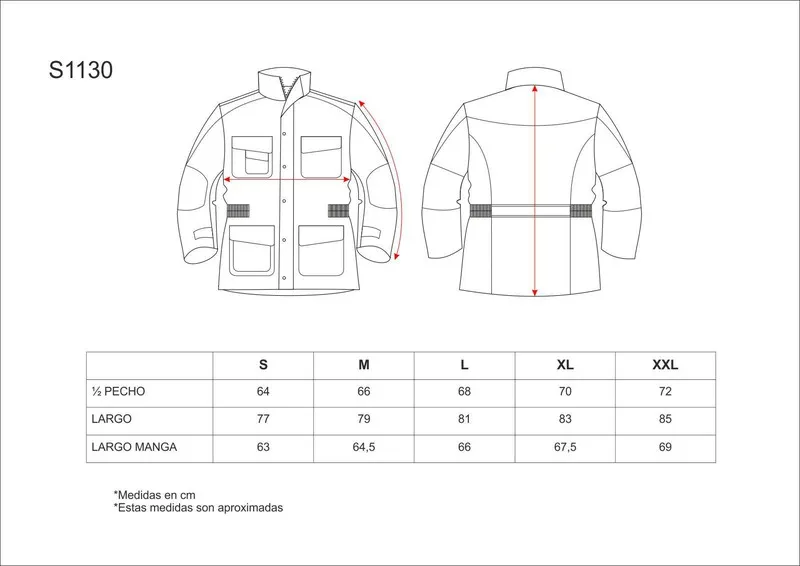 Parka staccabile con fodera in pile e profili riflettenti in blu