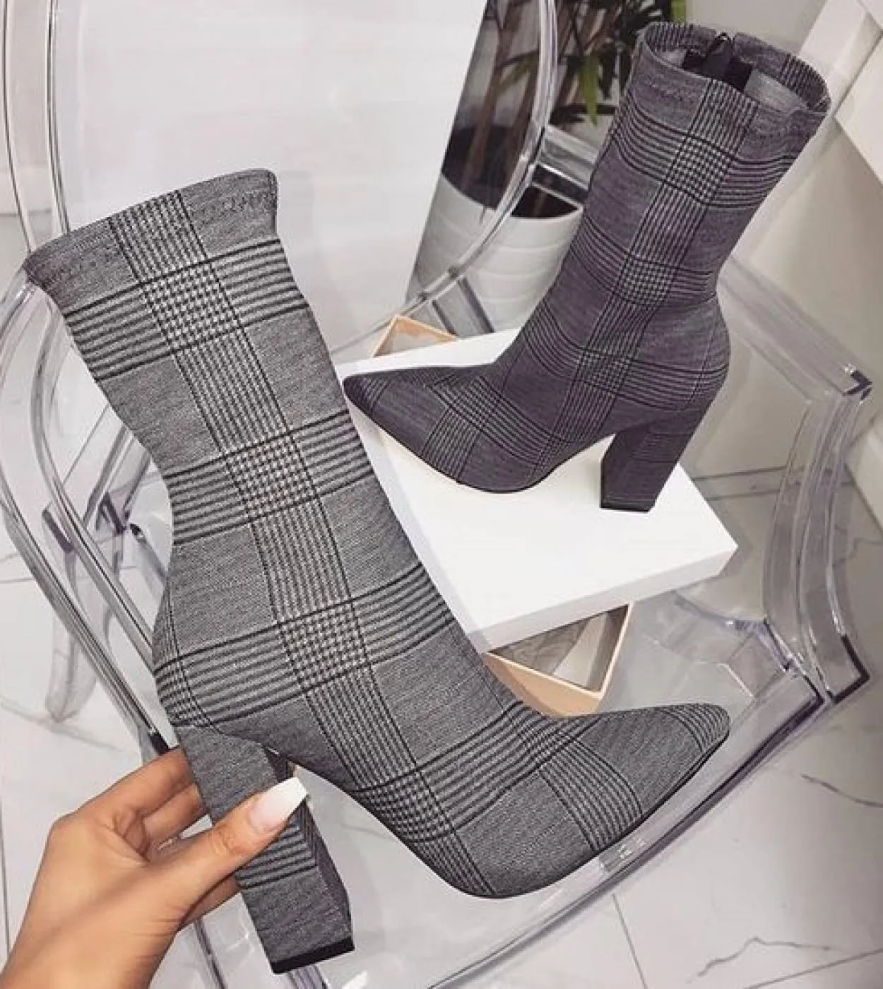Platform Heels  Ankle Boots  Botas  Womens Sandals  Ladies Boots Fashion Buckle