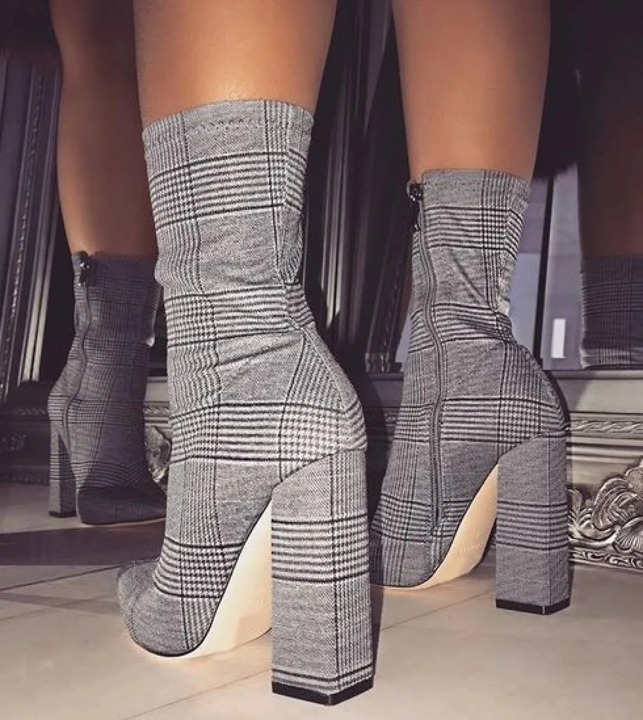 Platform Heels  Ankle Boots  Botas  Womens Sandals  Ladies Boots Fashion Buckle