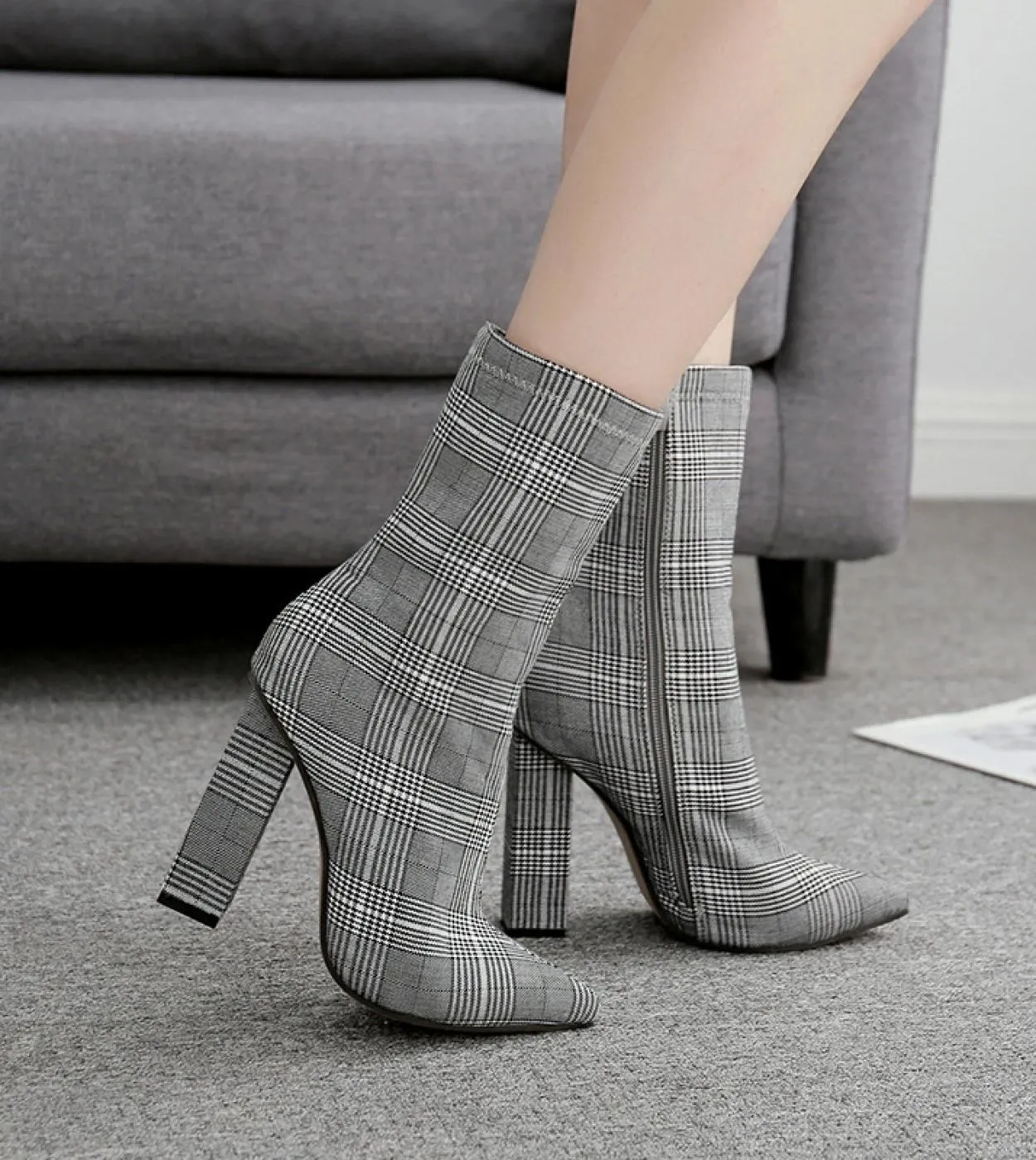 Platform Heels  Ankle Boots  Botas  Womens Sandals  Ladies Boots Fashion Buckle