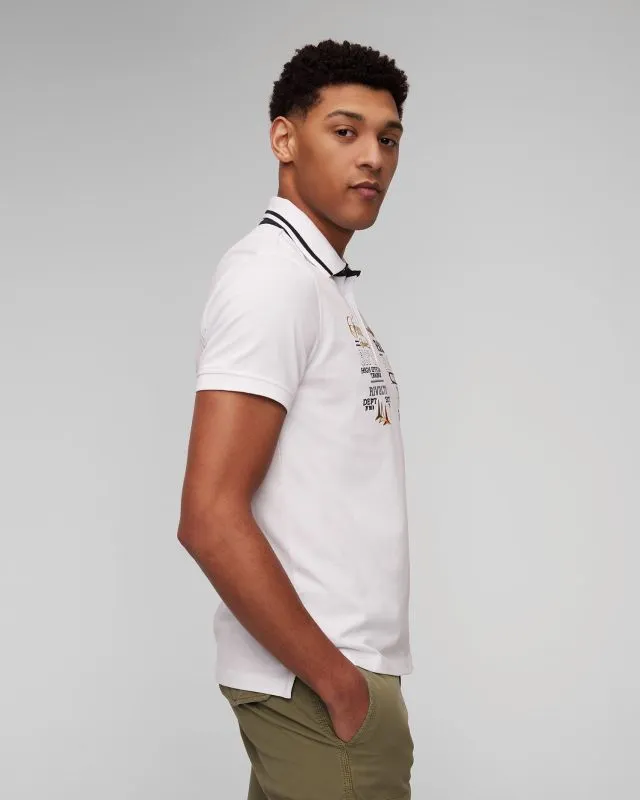 Polo bianca da uomo Aeronautica Militare