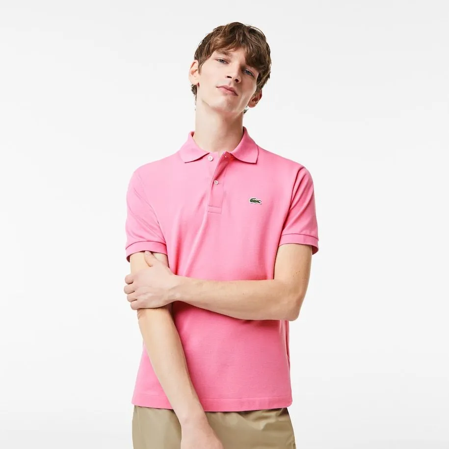 POLO CLASSICA ROSA IN PETIT PIQUE' DI COTONE