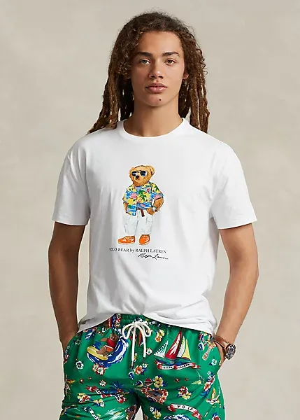 POLO RALPH LAUREN   T-SHIRT BIANCA IN COTONE