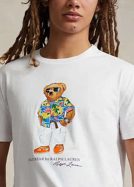 POLO RALPH LAUREN   T-SHIRT BIANCA IN COTONE